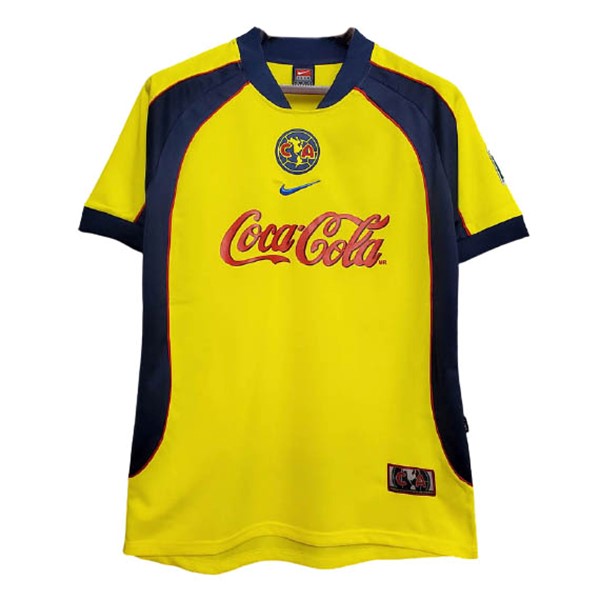 Tailandia Camiseta América 1st Retro 2001 2002 Amarillo